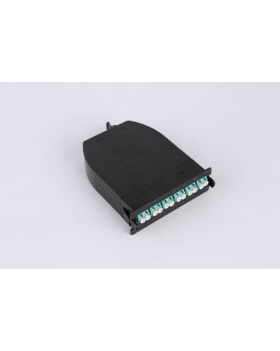 MPO кассета OM3, 12xLC, тип B, низкие потери, черная LANMASTER LAN-MCSB-1M-12LC/OM3 в Березниках Коннекторы Pintop.ru