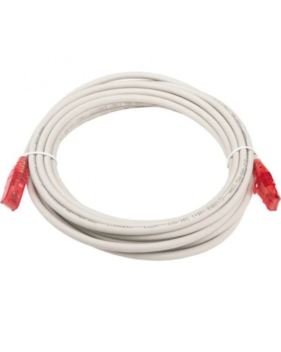 Патч-корд RJ45-RJ45, 4 пары, UTP, кат.5е, LSZH (5м) Hyperline PC-LPM-UTP-RJ45-RJ45-C5e-5M-LSZH-GY в Березниках Патчкорды (медные) Pintop.ru