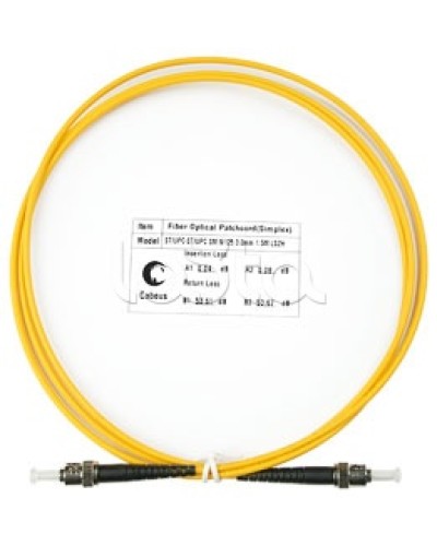 Патч-корд волоконно-оптический SM 9/125 simplex ST-ST LSZH (1,5 м) Cabeus FOP(s)-9-ST-ST-1,5m в Березниках Патч-корды оптические Pintop.ru