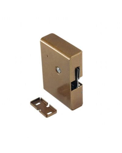 Замок электромеханический с толкателем и датчиком положения двери Promix-SM308.10.1 (коричневый) в Березниках Электромагнитные замки Pintop.ru