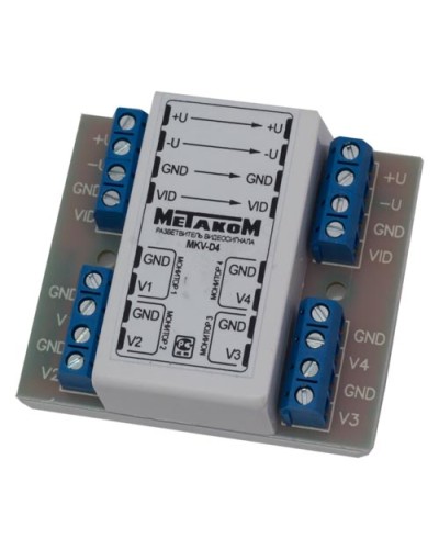 Разветвитель видеосигнала Метаком MKV-D4C в Березниках Блоки коммутации многоабонентные Pintop.ru