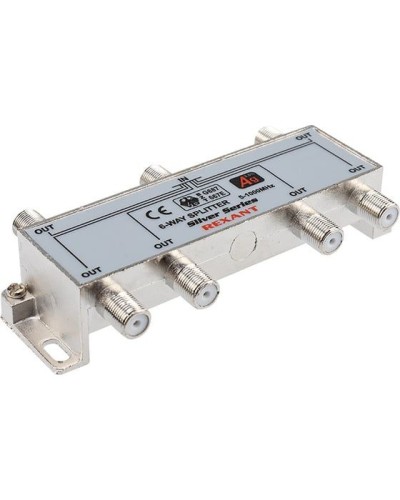 Делитель ТВх6 под F-разъем, 5-1000МГц, Silver (7 F-разъемов в комплекте) REXANT 05-6104 в Березниках Системы видеонаблюдения Pintop.ru