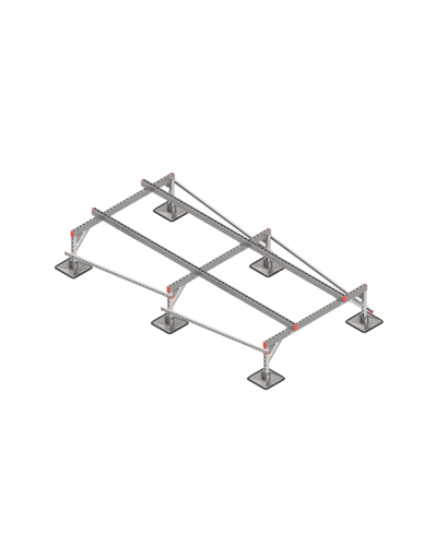 Опорная конструкция для установки оборудования TECHNORAPTOR STEELFOOT 1500х3000 тип 1 КМ-профиль (KM-TR-STF-SSEI-1500-3000-1) в Березниках Системы видеонаблюдения Pintop.ru