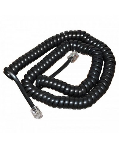 Шнур витой трубочный телефонный чёрный 2 м (10шт/уп) REXANT 18-2023 в Березниках Дополнительное оборудование для сетей Pintop.ru
