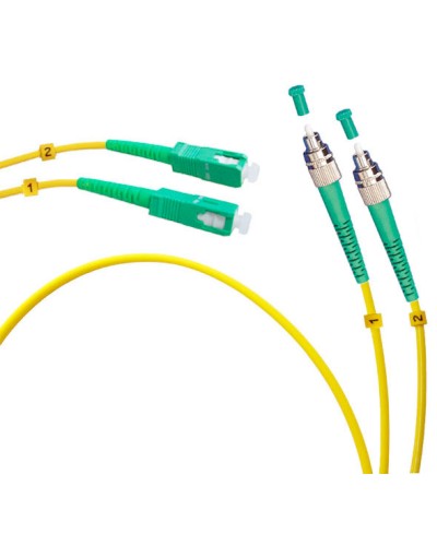 Шнур оптический duplex FC/APC-SC/APC 9/125 sm 25м LSZH Cabeus FOP(d)-9-FC/APC-SC/APC-25m в Березниках Патч-корды оптические Pintop.ru