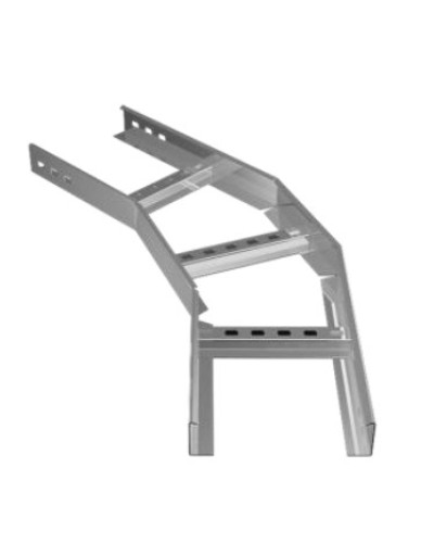 Угол горизонтальный 45° 300х100 (1,2) для лестничного лотка ПожТехКабель (650-320) в Березниках Кабельные лотки Pintop.ru