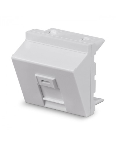 Вставка 45x45 (Mosaic) для 1 модуля формата Keystone Jack, угловая Cabeus (FP-A-45-1M) в Березниках Модули Keystone Pintop.ru