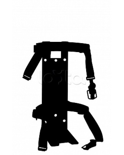 Кронштейн ПОЖТЕХНИКА КТР-4/5 на 2 ремнях(d145-150) для ОП/ОВП-4, ОП-5, ОУ-3 в Березниках Аксессуары для огнетушителей Pintop.ru