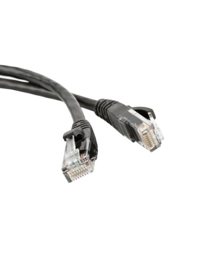 Патч-корд RJ45 - RJ45, 4 пары, UTP, категория 5е, 0.5 м, черный, LSZH LANMASTER LAN-PC45/U5E-0.5-BK в Березниках Патчкорды (медные) Pintop.ru