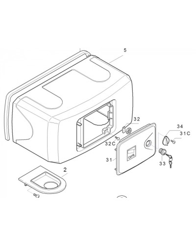 Корпус FERNI пластиковый Came 119RID122 в Березниках Запчасти для шлагбаумов и автоматики Pintop.ru