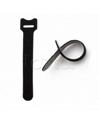 Хомут для кабеля, липучка с мягкой застежкой Hyperline WASN-180-BK-10 в Березниках Стяжки-хомуты Pintop.ru