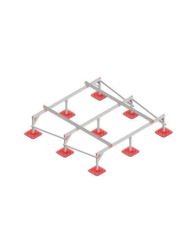 Опорная конструкция для установки оборудования TECHNORAPTOR FOOT 2500х2500 HD КМ-профиль (KM-TR-F-SSEI-2500-2500 HD) в Березниках Системы видеонаблюдения Pintop.ru