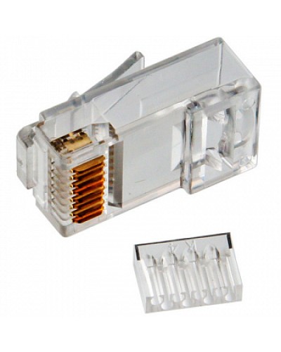 Коннектор RJ45 UTP 8P8C TWT (TWT-PL45-8P8C-V) в Березниках Коннекторы и разъемы Pintop.ru