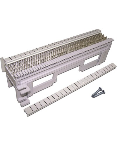 Панель кроссовая 66 типа, 50 пар, настенная, LANMASTER, с установочной площадкой LANMASTER LAN-WS66-50FT в Березниках Кроссы оптические Pintop.ru