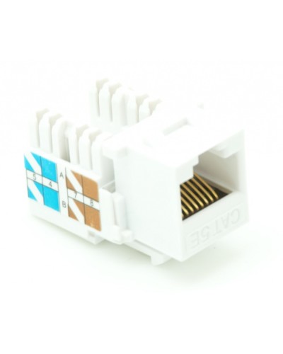 Модуль-вставка типа Keystone, Кат.5e (Класс D), 100МГц, RJ45/8P8C, 110/KRONE, T568A/B, неэкранированный, белый, уп-ка 10шт. NETLAN EC-UKJ-UD2-WT-10 в Березниках Коннекторы Pintop.ru