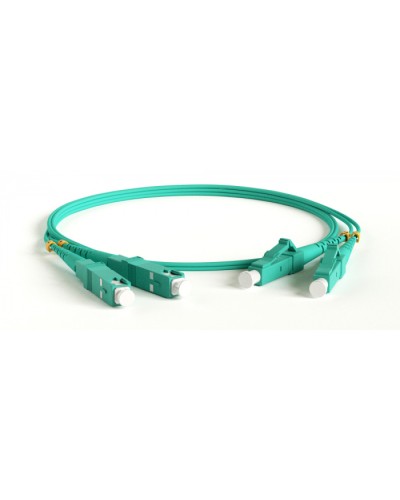 Патч-корд волоконно-оптический Hyperline FC-D2-503-LC/PR-ST/PR-H-1M-LSZH-AQ в Березниках Патч-корды оптические Pintop.ru