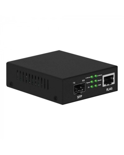 Медиаконвертер Gigabit Ethernet, SFP 1000Мбит/c, RJ45 10/100/1000Мбит/c, поддержка LFP NST NS-MC-1G1GX в Березниках Медиаконвертеры Pintop.ru