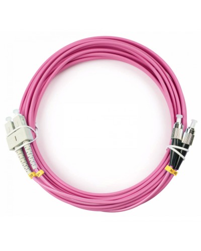 Шнур оптический duplex SC-FC 50/125 mm OM4 15м LSZH Cabeus FOP-50-OM4-SC-FC-15m в Березниках Патч-корды оптические Pintop.ru