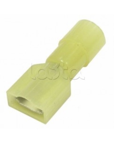 Клемма плоская полностью изолированная 4-6 мм² (КППИн гнездо - 6.6мм) (100шт/уп) REXANT 08-0652 в Березниках Клеммные колодки Pintop.ru