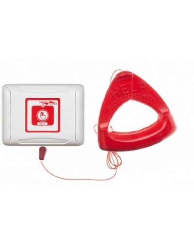 Влагозащищенная радиокнопка вызова со шнуром Hostcall MP-413W2 в Березниках Система оповещения и трансляции Hostcall Pintop.ru