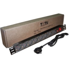 Блок розеток 19" 1U TWT TWT-PDU19-10A8P-1.8