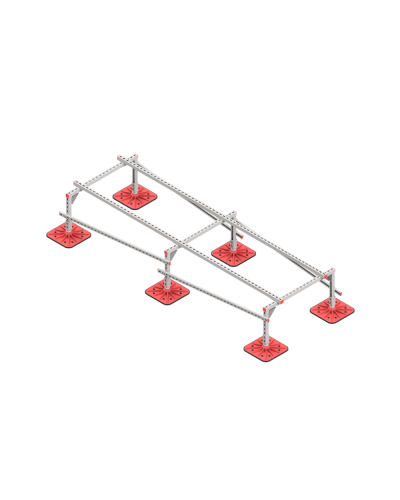 Опорная конструкция для установки оборудования TECHNORAPTOR FOOT 1000х3000 HD КМ-профиль (KM-TR-F-SSEI-1000-3000 HD) в Березниках Системы видеонаблюдения Pintop.ru