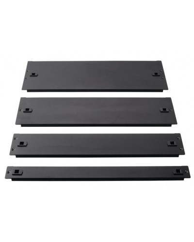 Фальш-панель металлическая 19 3U, быстросъемная, черная LANMASTER LAN-DC-TLMFP-3U в Березниках Аксессуары для стоек и шкафов Pintop.ru