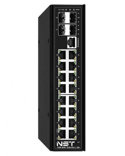 NST NS-SW-16G4G-PL/IM Промышленный управляемый L2+ HiPoE коммутатор Gigabit Ethernet на 16 GE RJ45 PoE + 4 GE SFP порта в Березниках Коммутаторы Pintop.ru