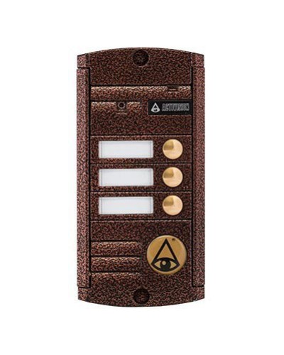 Видеопанель вызывная накладная цветная на 3 абонента с Proxy-считывателем Activision AVP-453 Proxy (PAL, антик) в Березниках Вызывные видеопанели малоабонентные Pintop.ru