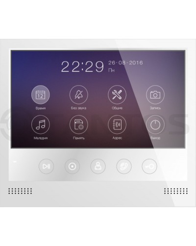 Монитор цветного видеодомофона формата AHD с сенсорными кнопками и возможностью записи фото или видео по вызову на microSD карту Tantos Selina HD M в Березниках Абонентские видеоустройства Pintop.ru