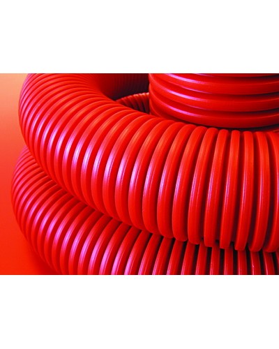 Труба гофрированная двустенная ПНД 50 мм для кабельной канализации с зондом DKC 121950 (100 м) в Березниках Труба гофрированная Pintop.ru