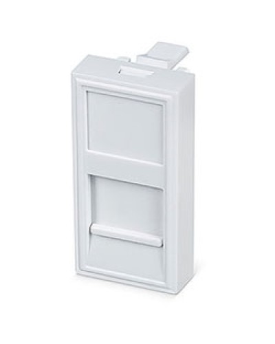 Вставка 45x22,5 (Mosaic) для 1 модуля формата Keystone Jack (FP-22,5-1M) Пожтехкабель СКС (202-030) в Березниках Модули Keystone Pintop.ru