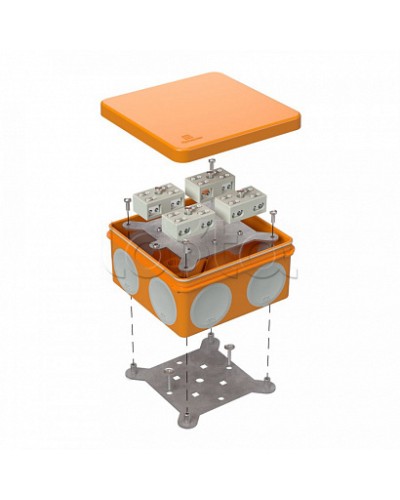 Коробка огнестойкая для о/п двухкомпонентная 60-0300-FR6.0-4-8-Р Е15-Е60 100х100х50 Промрукав (60-0300-FR6.0-4-8-Р) в Березниках Огнестойкие кабельные линии Pintop.ru