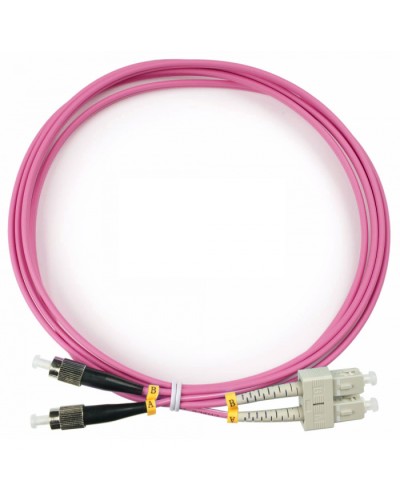 Шнур оптический duplex SC-FC 50/125 mm OM4 2м LSZH Cabeus FOP-50-OM4-SC-FC-2m в Березниках Патч-корды оптические Pintop.ru