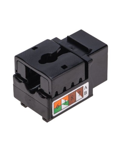 Модуль Keystone Jack RJ-45(8P8C), UTP неэкранированный, CAT 6, тип 90 градусов, черный REXANT PRO 02-0255 в Березниках Модули Keystone Pintop.ru