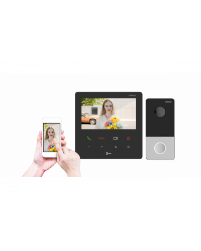 Комплект IP видеодомофона HiWatch DS-D200IKWF в Березниках Комплекты домофонов Pintop.ru