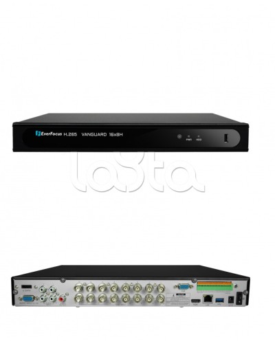 Видеорегистратор 16-канальный EverFocus VANGUARD II 16x8H в Березниках Видеорегистраторы гибридные Pintop.ru