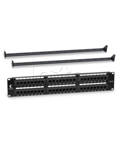Патч-панель 19, 2U, 48xRJ45 Cabeus PL-48-Cat.6-Dual IDC в Березниках Патч панель Pintop.ru