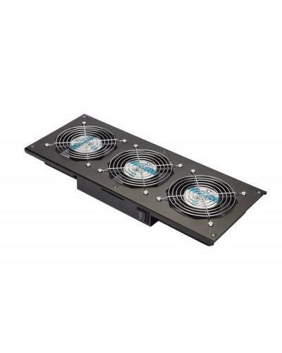 Eurolan Модуль вентиляторный потолочный, 3 вентилятора, термореле, 3 положения, черный (60A-90-11-30BL) в Березниках Вентиляторные модули Pintop.ru