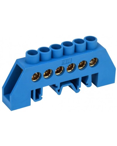 Шина нулевая ШНИ-8х12-6-КС-С IEK (YNN10-812-6DP-K07) в Березниках Клеммные колодки Pintop.ru