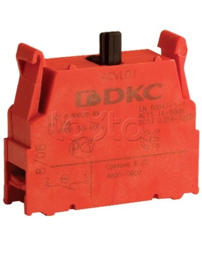 Блок контактный с клеммными зажимами (нормально-разомкнутый) DKC ACVL02 в Березниках Клеммные колодки Pintop.ru