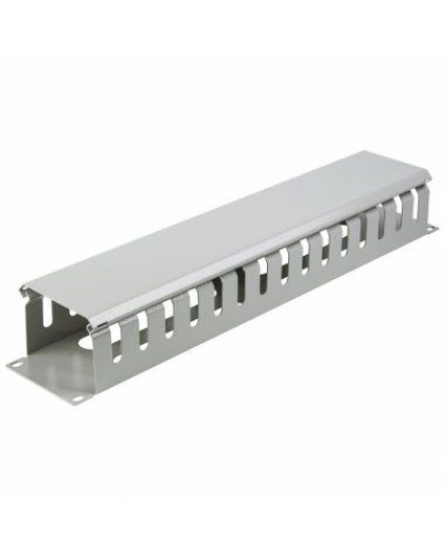 Органайзер кабельный горизонтальный с крышкой, 19, 2U, глубиной 72 мм, металл, RAL 7035 REXANT 04-2645 в Березниках Кабельные органайзеры Pintop.ru