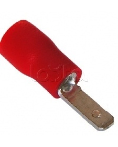 Клемма плоская изолированная 0.5-1.5 мм² (КПИ штекер - 2.8мм) (100шт/уп) REXANT 08-0311 в Березниках Клеммные колодки Pintop.ru