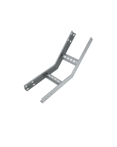 Угол лестничный вертикальный внутренний 45 гр. 80х500х1,5 мм Быстрый монтаж HD85 КМ-профиль (LNLS45-80-500-1.5 HD85) в Березниках Аксессуары для лотков Pintop.ru