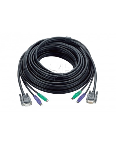 КВМ-кабель с интерфейсами PS/2, VGA (10м) ATEN 2L-1010P/C в Березниках Видеоусилители, Модуляторы, Делители Pintop.ru