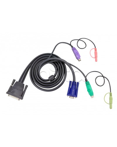 КВМ-кабель с интерфейсами передачи звука, PS/2, VGA (5м) ATEN 2L-1705P в Березниках Видеоусилители, Модуляторы, Делители Pintop.ru