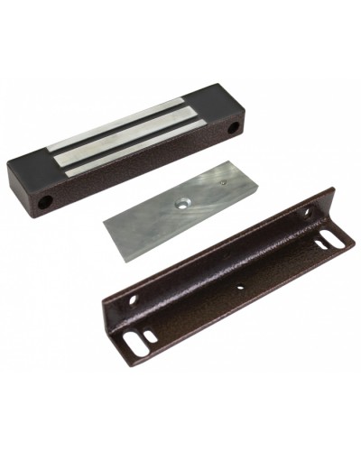 Замок электромагнитный AccordTec ML-180KB с уголком (коричневый) в Березниках Электромагнитные замки Pintop.ru