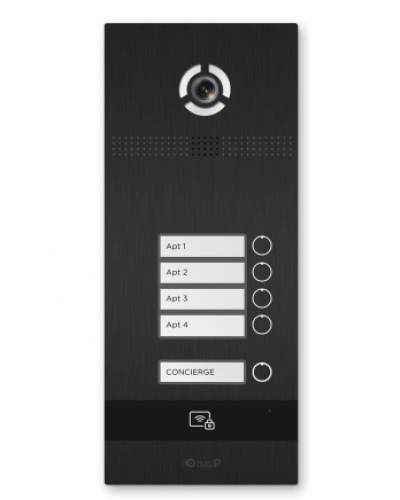 Вызывная панель BAS-IP BI-04FBI BLACK в Березниках Вызывные видеопанели малоабонентные Pintop.ru