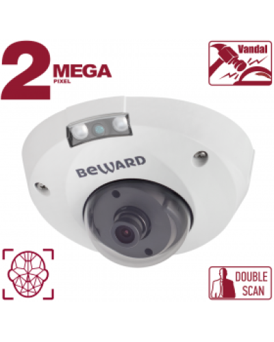 IP-камера видеонаблюдения антивандальная уличная купольная Beward B2530DMR в Березниках IP-камеры Pintop.ru