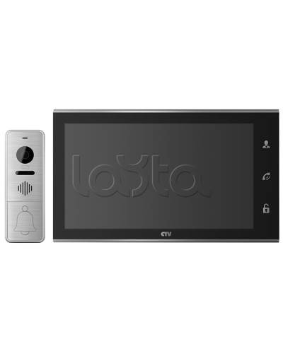 Комплектвидеодомофона CTV-DP4105AHD (черный) в Березниках Комплекты домофонов Pintop.ru